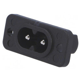 Conector Alimentare AC IEC 60320 2,5A 250V | Electronic-mag.ro | Componente Electronice