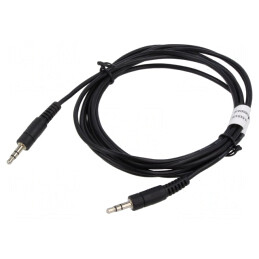 Cablu Jack 3,5mm 3pin 1,5m Negru | Electronic-mag.ro | Componente Electronice
