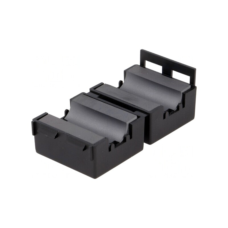 Ferită pentru cablu rotund Ø13mm 105Ω 2 piese | Electronic-mag.ro | Componente Electronice