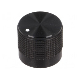 Buton rotativ negru cu indicator 6mm 20mm