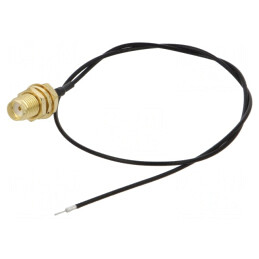 Cablu SMA 50Ω 0,3m Negru | Electronic-mag.ro | Componente Electronice