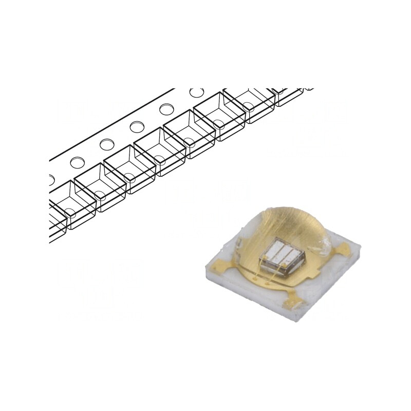 LED UV 3535 130° 500mA 370-380nm 4V SMD | Electronic-mag.ro | Componente Electronice