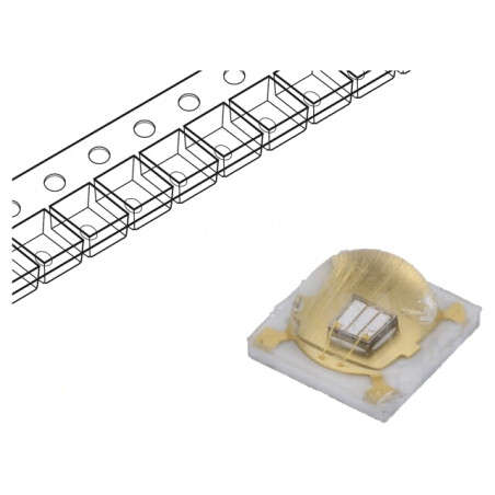 LED UV 3535 130° 500mA 370-380nm 4V SMD | Electronic-mag.ro | Componente Electronice