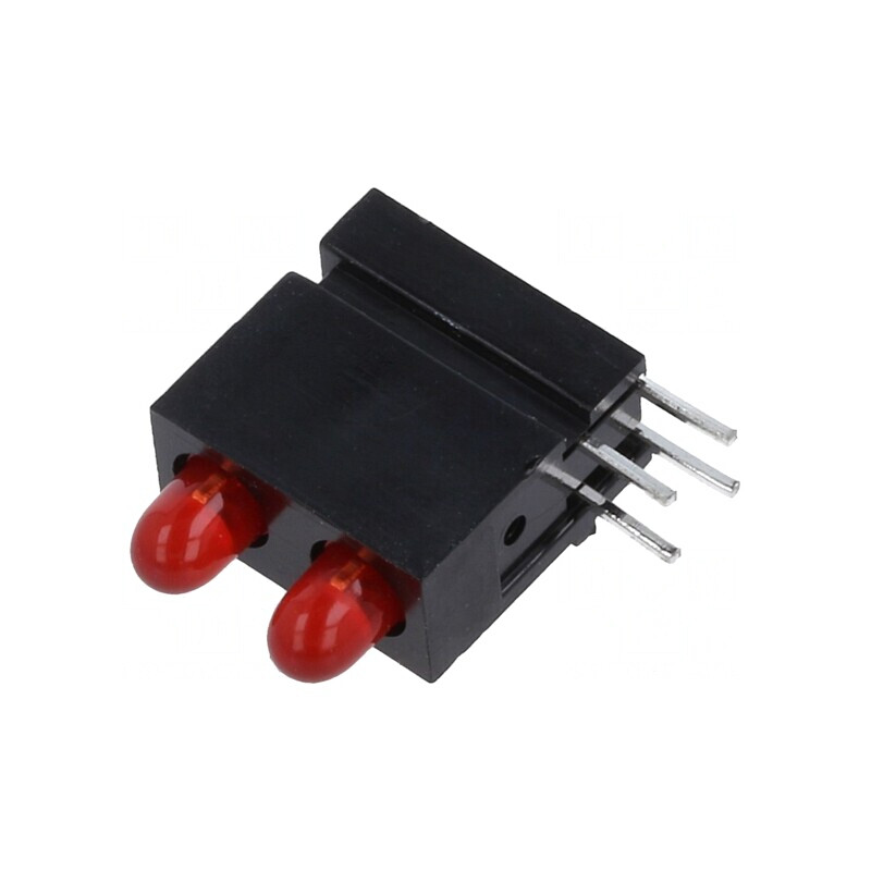 LED Roșu 2,8mm 2 Diode 2mA 60° 1,2-4mcd | Electronic-mag.ro | Componente Electronice
