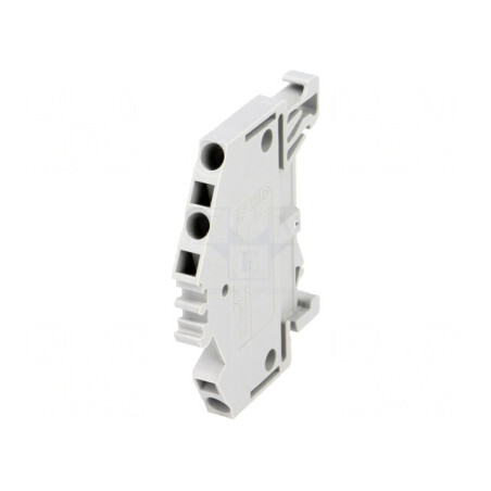 Conector de Îmbinare Șine 1 Pista 3 Borne 0.08-2.5mm2 Gri | Electronic-mag.ro | Componente Electronice