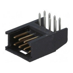 Soclu cablu-placă 2,54mm 8 pini aurit AMPMODU MOD II THT | Electronic-mag.ro | Componente Electronice