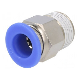 Racord Push-In Alamă Nichelată 15bar BLUELINE | Electronic-mag.ro | Componente Electronice