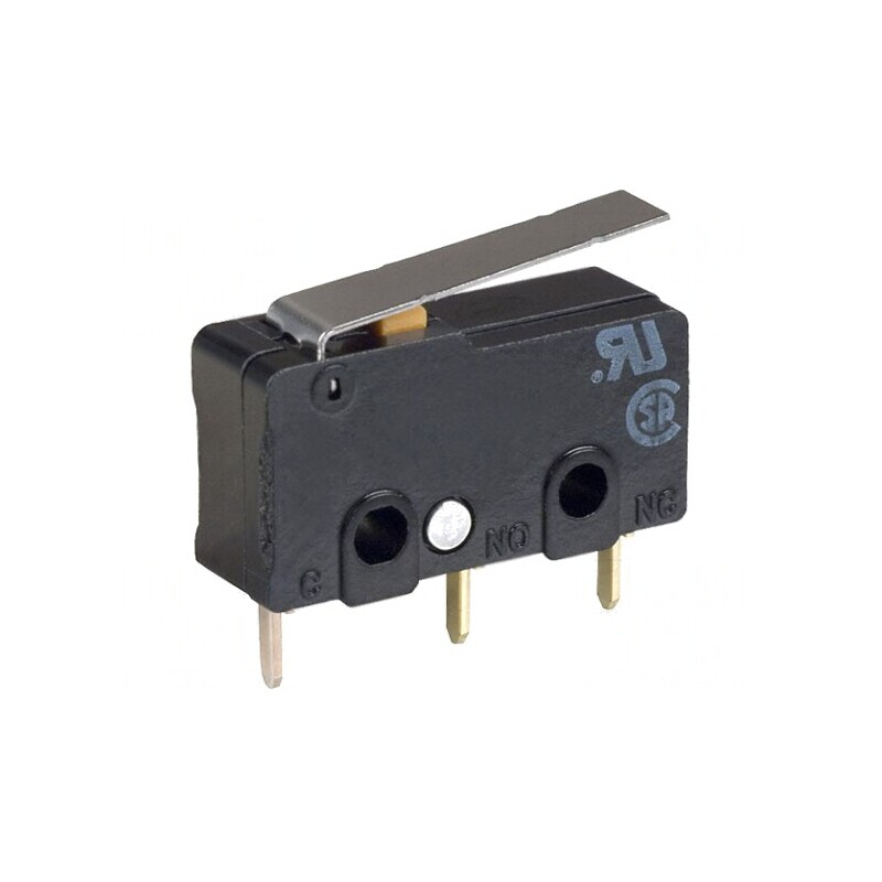 Microîntrerupător SNAP ACTION 5A 125VAC cu manetă SPDT | Electronic-mag.ro | Componente Electronice