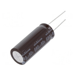 Condensator electrolitic low ESR 680uF 80V THT | Electronic-mag.ro | Componente Electronice
