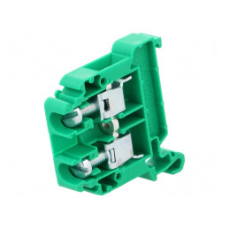 Conector Îmbinare Șine Verde 0,5-10mm2 2 Borne | Electronic-mag.ro | Componente Electronice