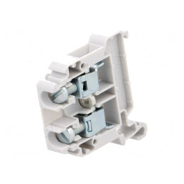 Conector Șină 0,5-10mm2 2 Borne Gri 8mm | Electronic-mag.ro | Componente Electronice