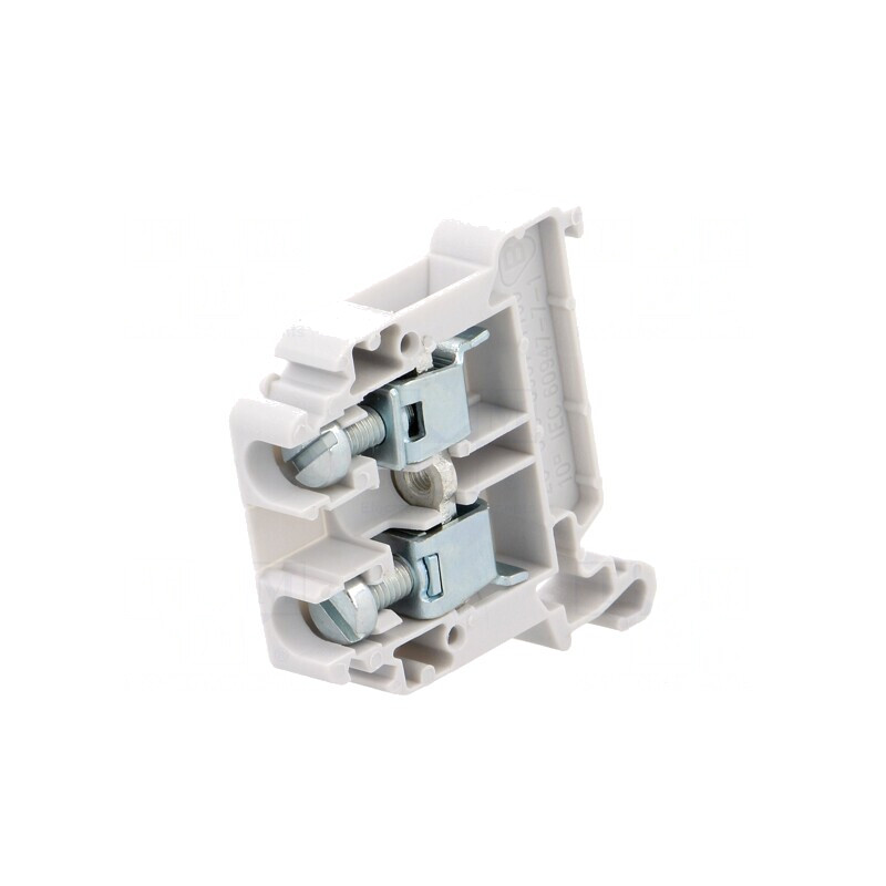 Conector Șină 0,5-10mm2 2 Borne Gri 8mm | Electronic-mag.ro | Componente Electronice