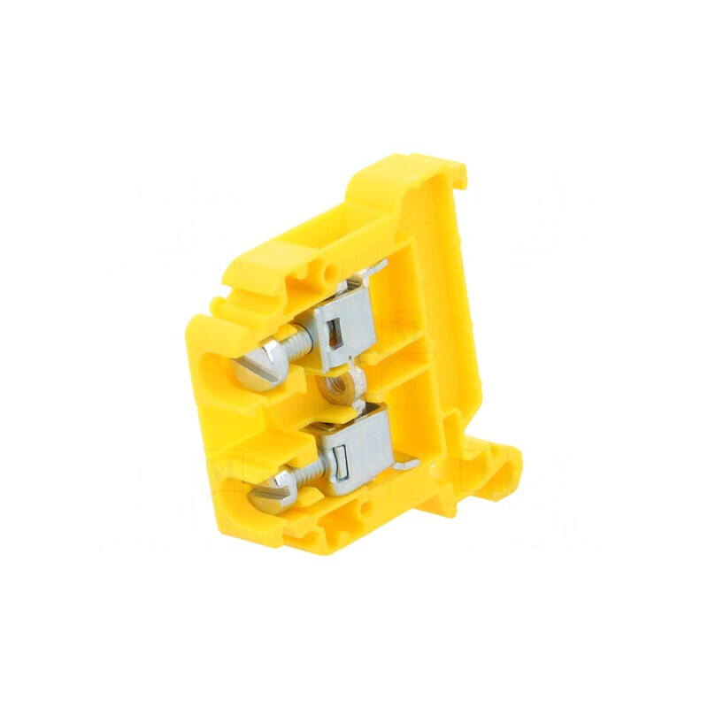 Conector Șine 0,5-10mm2 Galben TS35 | Electronic-mag.ro | Componente Electronice