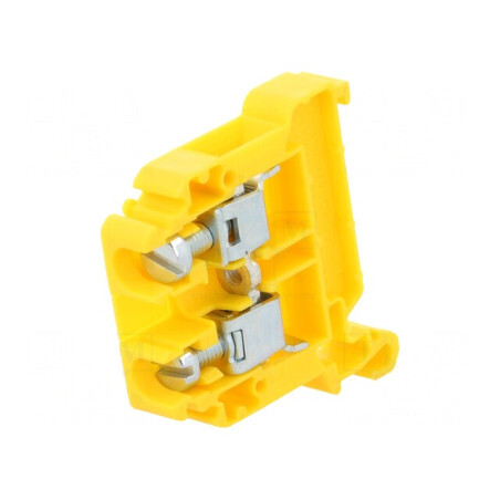 Conector Șine 0,5-10mm2 Galben TS35 | Electronic-mag.ro | Componente Electronice