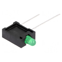 LED Verde 3mm IP40 Convex