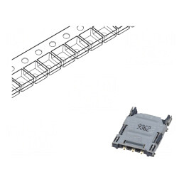Conector pentru carduri Nano SIM 6 PIN SMT | Electronic-mag.ro | Componente Electronice