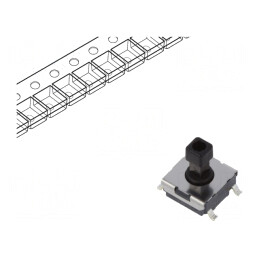 Microîntrerupător TACT SPST-NO 0,05A 24V SMT | Electronic-mag.ro | Componente Electronice