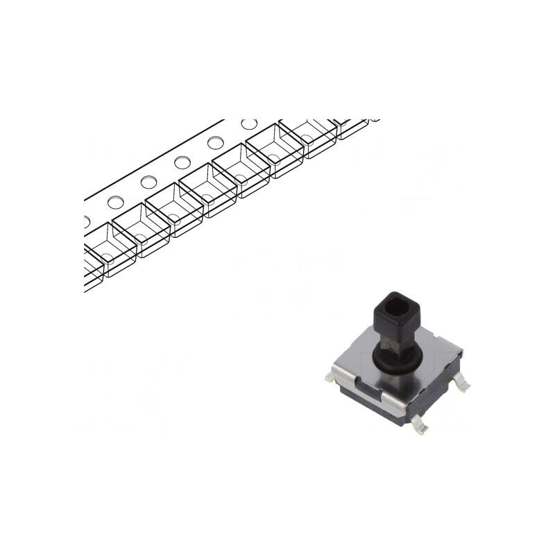Microîntrerupător TACT SPST-NO 0,05A 24V SMT | Electronic-mag.ro | Componente Electronice