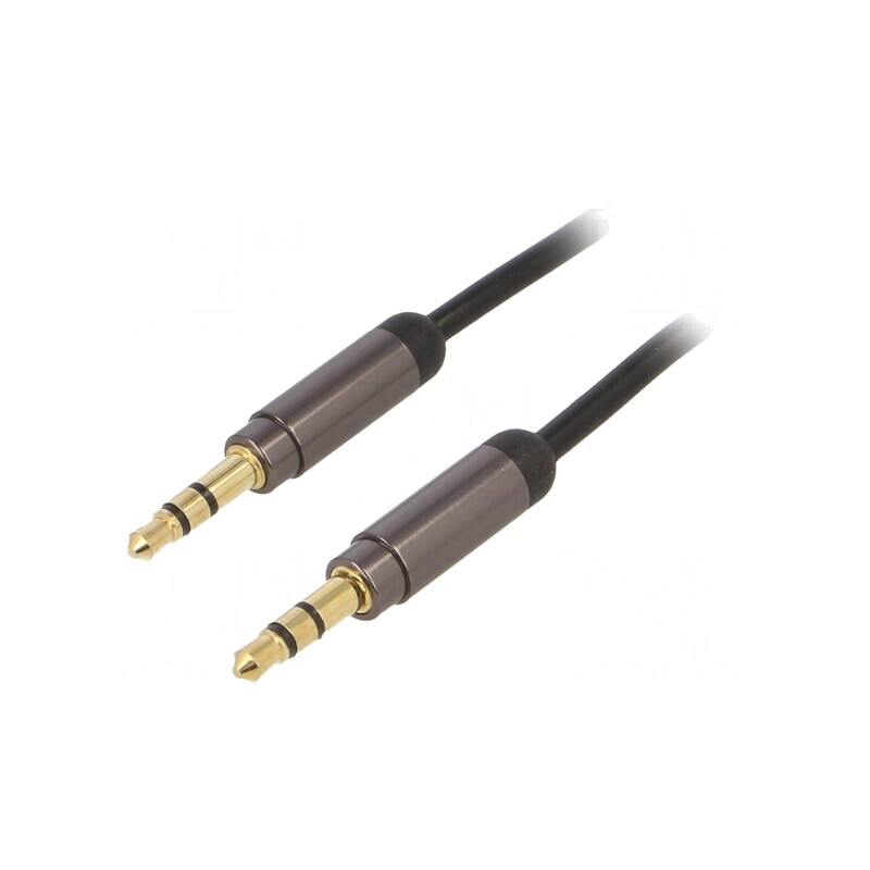 Cablu Audio Jack 3.5mm 1.8m Negru | Electronic-mag.ro | Componente Electronice