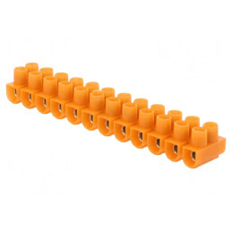 Regletă conexiuni terminal 2,5mm2 24A 12 piste | Electronic-mag.ro | Componente Electronice