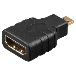 Adaptor HDMI la Micro HDMI Negru | Electronic-mag.ro | Componente Electronice