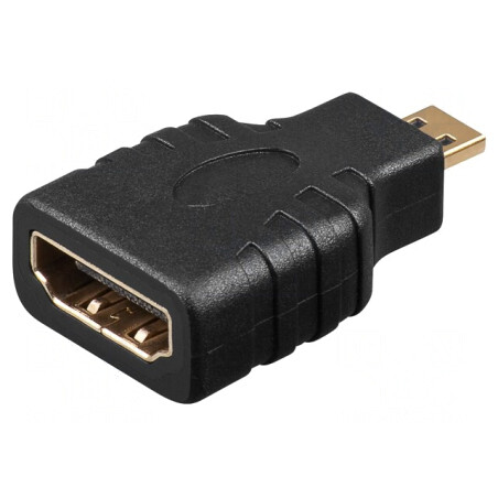 Adaptor HDMI la Micro HDMI Negru | Electronic-mag.ro | Componente Electronice