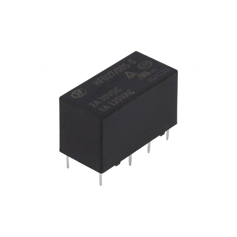 Releu electromagnetic DPDT 5VDC 2A PCB | Electronic-mag.ro | Componente Electronice