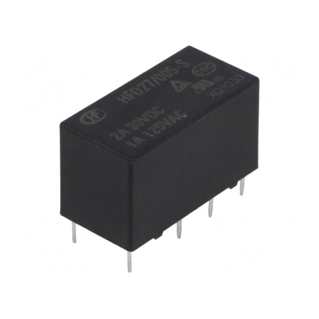 Releu electromagnetic DPDT 5VDC 2A PCB | Electronic-mag.ro | Componente Electronice