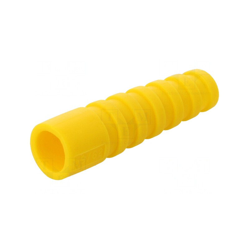 Manșon Galben pentru Mufe BNC RG59/RG62 - Pachet 10 Buc. | Electronic-mag.ro | Componente Electronice
