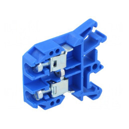 Conector de Șine Albastru 0,5-10mm2 2 Borne | Electronic-mag.ro | Componente Electronice
