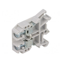 Conector Șine Gri 0,5-10mm² 2 Borne 8mm | Electronic-mag.ro | Componente Electronice