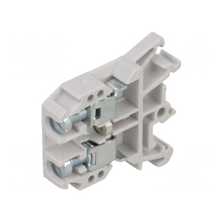 Conector Șine Gri 0,5-10mm² 2 Borne 8mm | Electronic-mag.ro | Componente Electronice