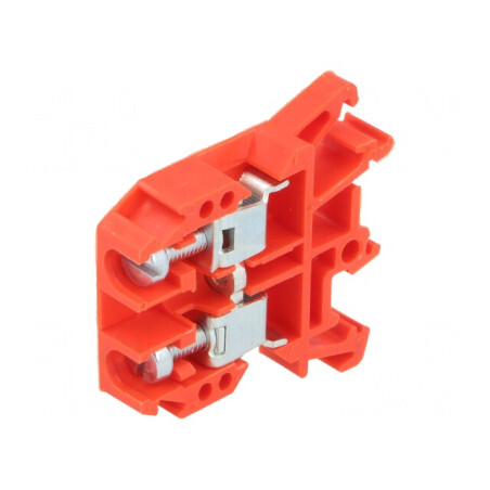 Conector de Îmbinare Șine 0,5-10mm² 2 Borne Roșu 690V | Electronic-mag.ro | Componente Electronice