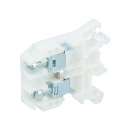 Conector de Îmbinare Șine 0,5-10mm² 2 Borne Alb 8mm | Electronic-mag.ro | Componente Electronice