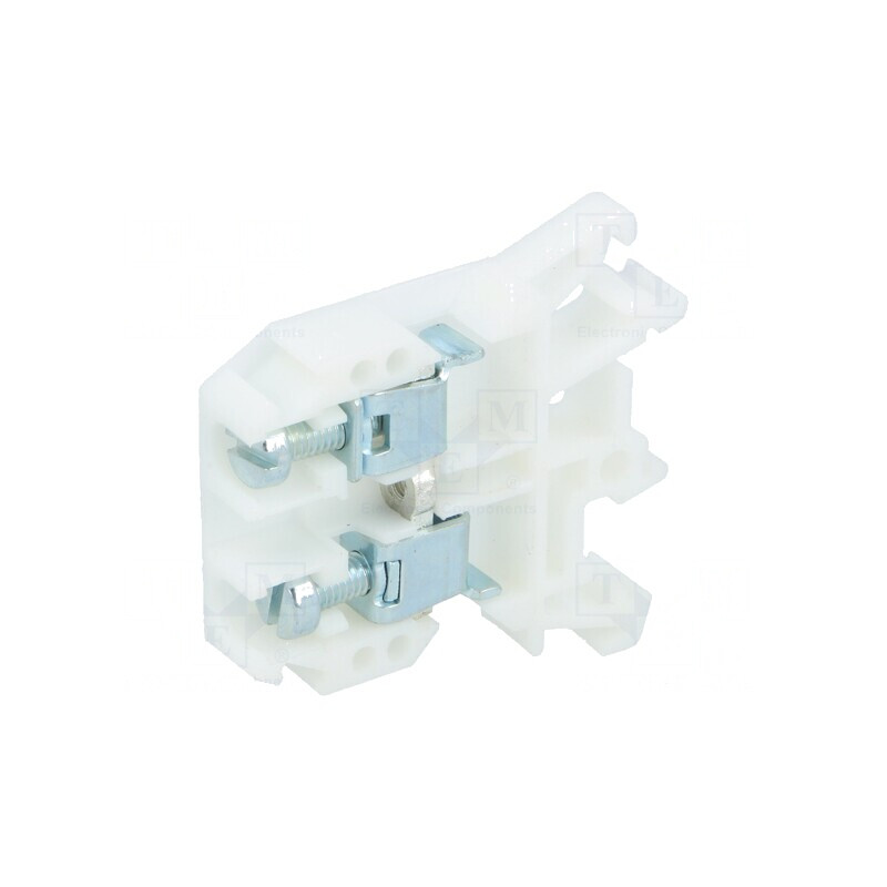 Conector de Îmbinare Șine 0,5-10mm² 2 Borne Alb 8mm | Electronic-mag.ro | Componente Electronice