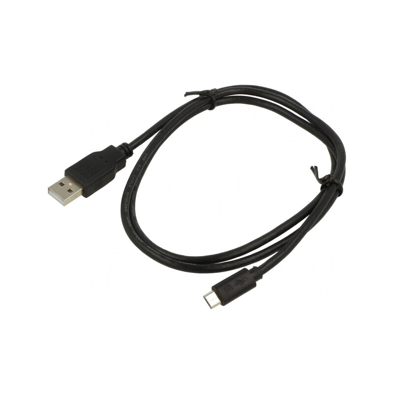 Cablu USB 2.0 A la Micro B 1m Negru | Electronic-mag.ro | Componente Electronice Cablu USB 2.0 A la Micro B 1m Negru | Electronic-mag.ro | Componente Electronice