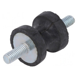 Atenuator de vibraţii M4 15mm gumă | Electronic-mag.ro | Componente Electronice