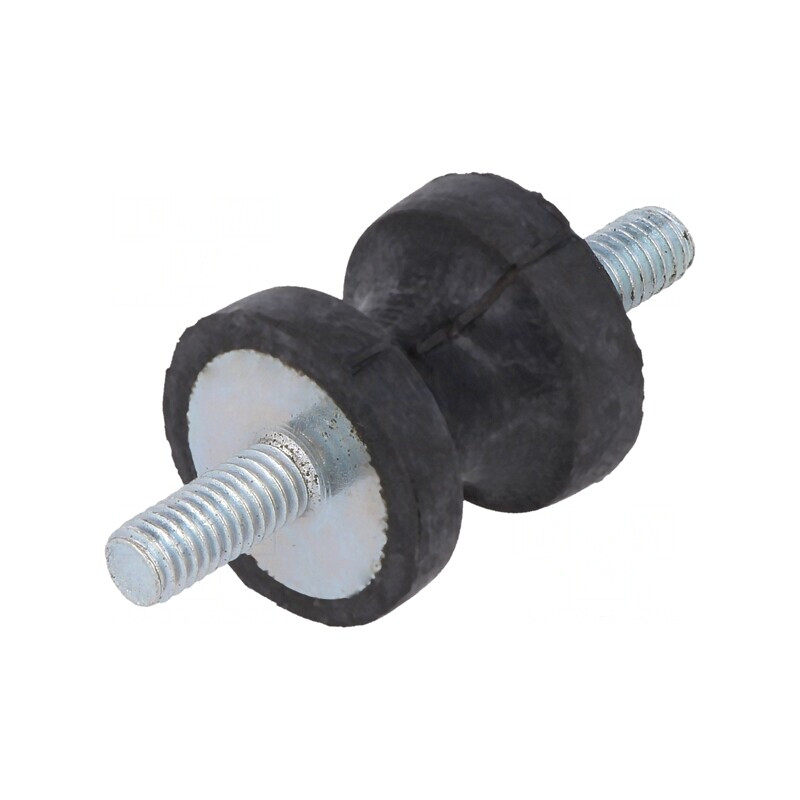 Atenuator de vibraţii M4 15mm gumă | Electronic-mag.ro | Componente Electronice