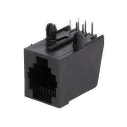 Soclu RJ12 6p6c THT în Unghi | Electronic-mag.ro | Componente Electronice