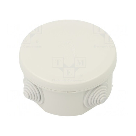 Cutie de Conexiuni 80mm IP55 Gri de Perete | Electronic-mag.ro | Componente Electronice