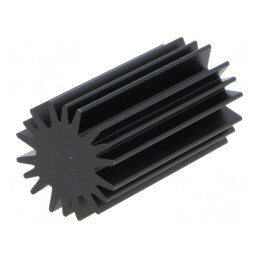 Radiator LED Negru 20mm x 37.5mm | Electronic-mag.ro | Componente Electronice