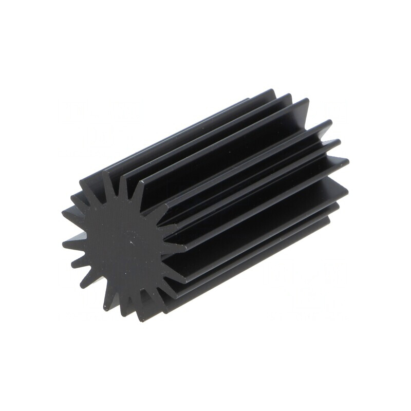 Radiator LED Negru 20mm x 37.5mm | Electronic-mag.ro | Componente Electronice