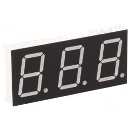 Afișaj LED 7 Segmente 20,32mm 3 Digit Galben-Verde | Electronic-mag.ro | Componente Electronice