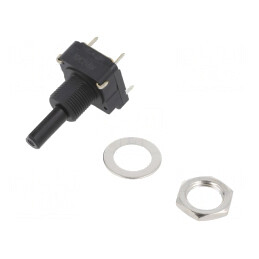 Potentiometru Axial 10kΩ THT 6mm Plastic Mono Cărbune | Electronic-mag.ro | Componente Electronice