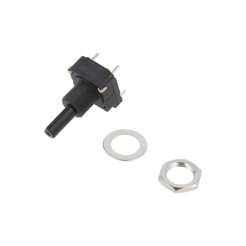 Potentiometru Axial 10kΩ THT 6mm Plastic Mono Cărbune | Electronic-mag.ro | Componente Electronice