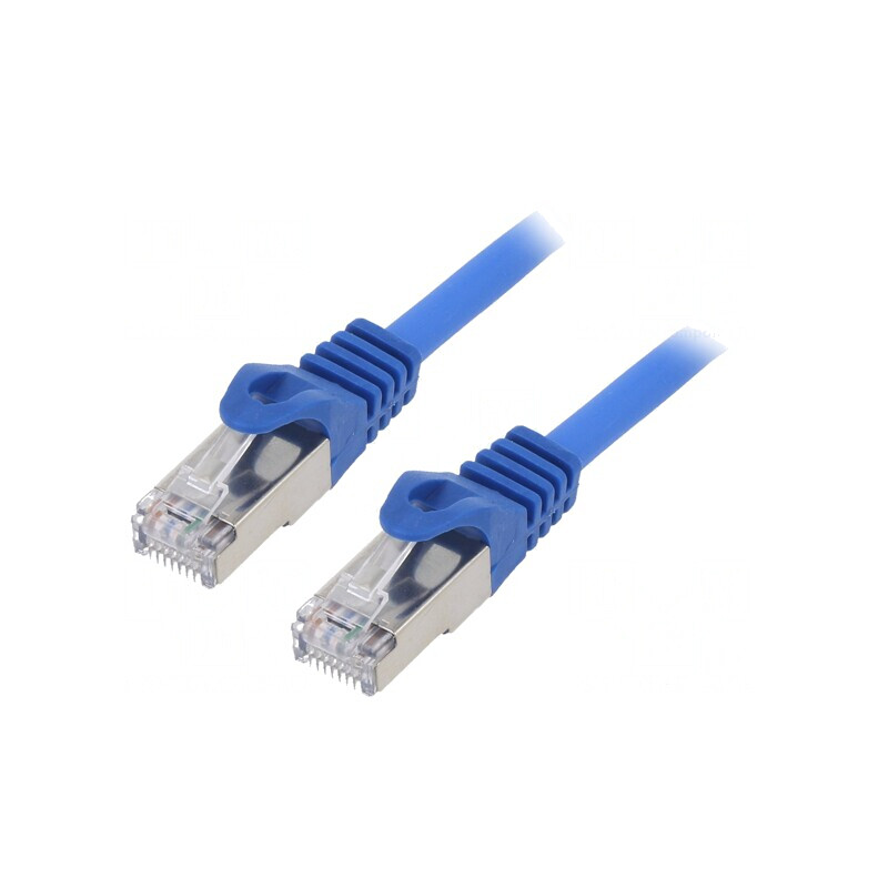 Patch Cord S/FTP Cat 6a Cupru LSZH Albastru 1m | Electronic-mag.ro | Componente Electronice Patch Cord S/FTP Cat 6a Cupru LSZH Albastru 1m | Electronic-mag.ro | Componente Electronice