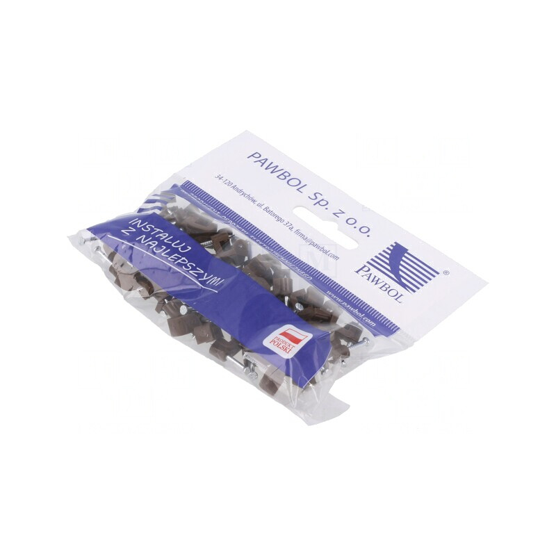 Suport Maro pentru Cablu Plat 2x1, Set 50 Buc. | Electronic-mag.ro | Componente Electronice