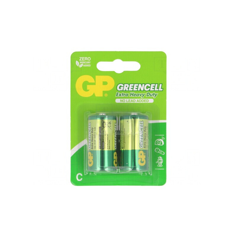 "Baterie Zinc-Carbon 1.5V C Nereîncărcabilă 2 Buc GREENCELL" | Electronic-mag.ro | Componente Electronice