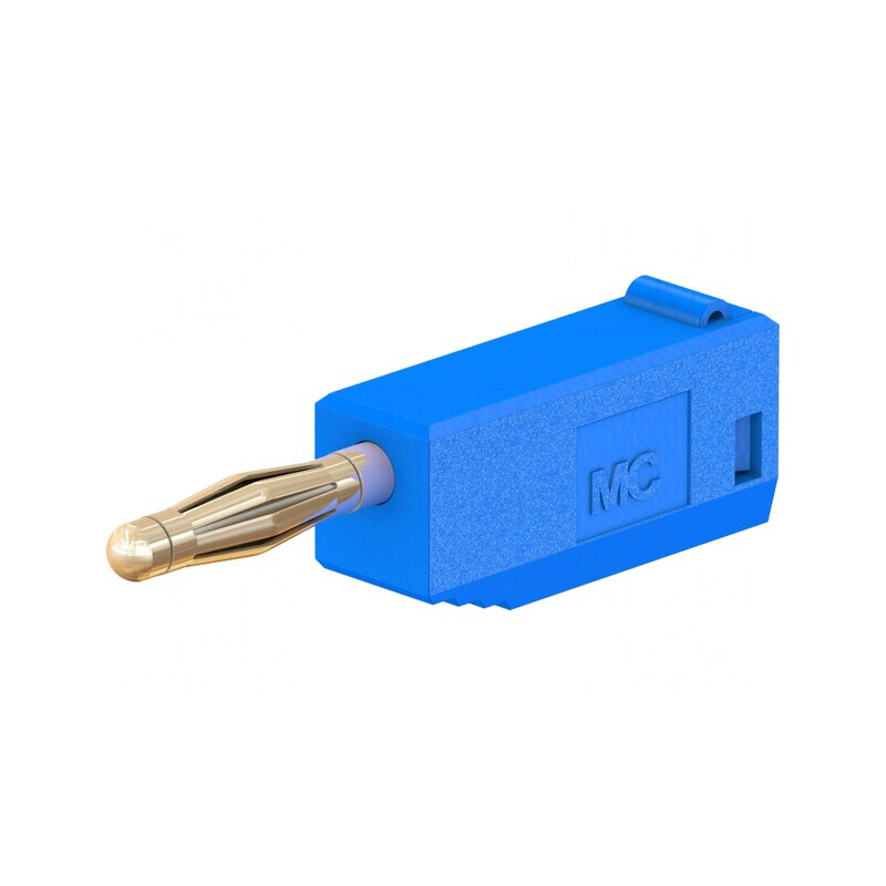 Mufă Banană 2mm 10A Albastră Aurită | Electronic-mag.ro | Componente Electronice