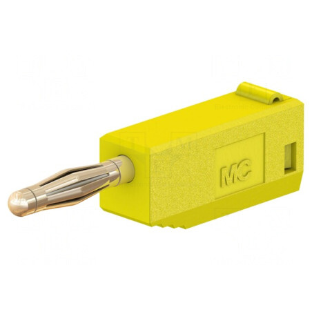 Mufă Banană 2mm 10A Galbenă Aurită | Electronic-mag.ro | Componente Electronice